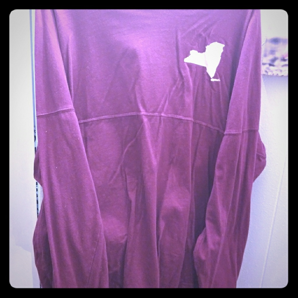 Burgandy ny sweatshirt